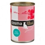 6 x 400 g Cosma Thai in Gelatina - - Tonno con Polpa di Granchio