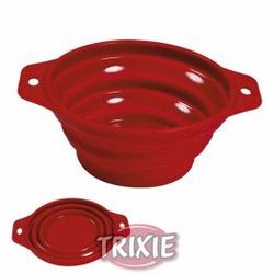 Ciotole cibo e dispenser acqua per Cani Trixie Comedero viaje,silicona,plegable 0.5 l/