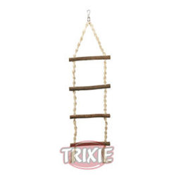 Giocattoli per Uccelli Trixie Escalada Loros, 4 Peldaños, Natural Living
