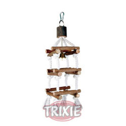 Giocattoli per Uccelli Trixie Escalera Pájaros, Natural Living, C/gancho