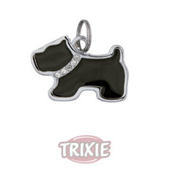 Accessori per Cani Trixie Placa Identificativa, forma perro, 35x25 mm