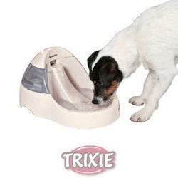 Ciotole cibo e dispenser acqua per Cani Trixie Fuente Automática Perros/gatos, Blanca, 3 L, Crema