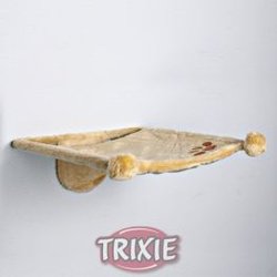 Amaca per Gatti Trixie Hamaca Para Fijar En La Pared, 42X41 Cm, Beige