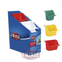 Ciotole cibo e dispenser acqua per Uccelli Trixie Comedero Gancho, Caja Expositora, 80 Ml/6X6 Cm