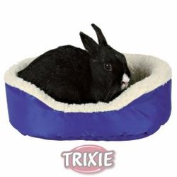 Amache per Piccoli animali Trixie Cama acolchada, 35x28 cm, Azul/borreguillo