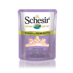 Cibo umido per Gatti Schesir Tonno con Prosciutto in Brodo