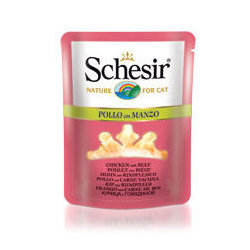 Cibo umido per Gatti Schesir Pollo con Bue in Gelatina