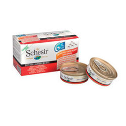 Cibo umido per Gatti Schesir Tonno con gamberi Multi-packs 6 Unita