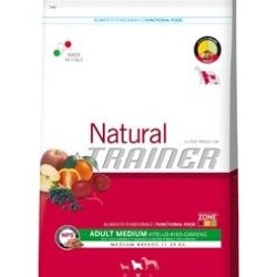 Cibo secco per Cani Trainer Adult Medium Veal, Rice & Ginseng