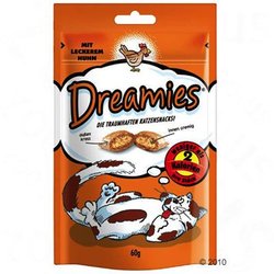 Snack per gatti Dreamies 60 g - - con Salmone