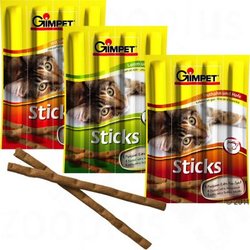 Gimpet Sticks per gatti - - 3 buste (12 pz), Pollo e fegato
