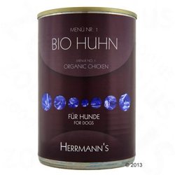 6 x 400 g Herrmanns Bio Menù - - Manzo con Grano saraceno & Frutta