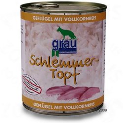6 x 800 g Grau piatti per buongustai - - Manzo con riso integrale