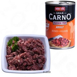 6 x 400 g Animonda GranCarno Adult - - Manzo & Selvaggina