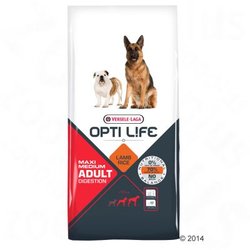 Opti Life Digestion Adult Medium & Maxi - - 12,5 kg