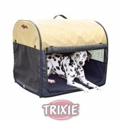 Trasportini per Cani Trixie CASETA DESMONTABLE 3 50*50*60CM AZUL OSC./BEIG