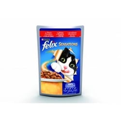 Purina felix sensations con manzo e pomodoro in gelatina 100 gr