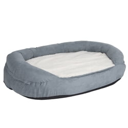 Letto Memory ovale - grigio - L 72 x P 50 x H 20 cm