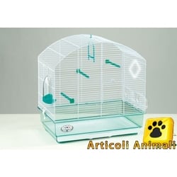 Gabbia fop per cocorite e canarini 60x36x57h asso di cuori