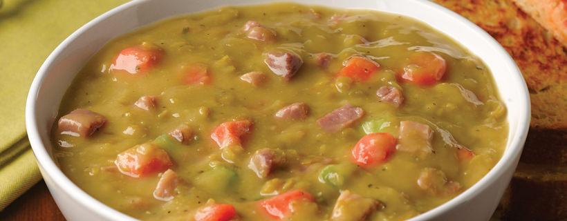 Zuppa prosciutto e piselli per cani