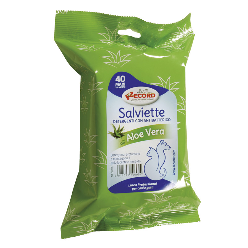 salviette con aloe vera