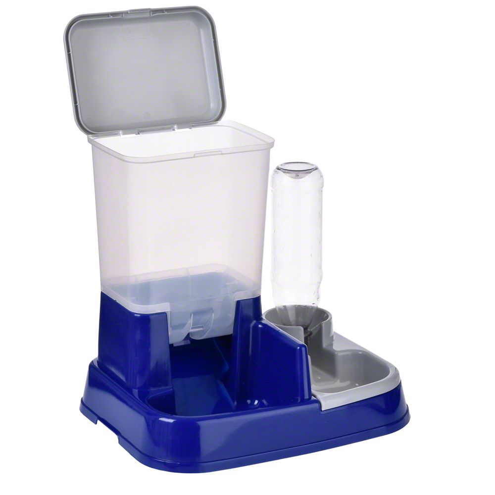 Distributore di acqua e crocchette 2in1
