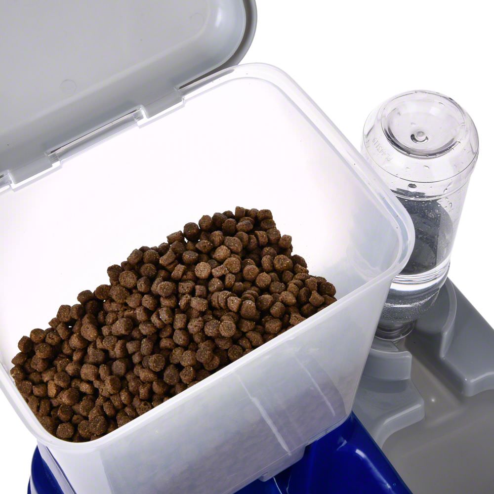 Distributore di acqua e crocchette 2in1
